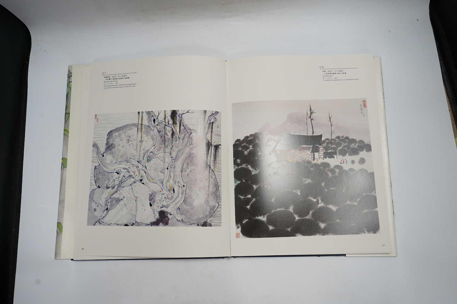 [Bingming, Xiong] - The Art of Wu Guanzhong. revised edition. photo. portrait frontis. & 157 full page reproductions (mostly coloured), d/wrapper, folio. Hong Kong, 1989